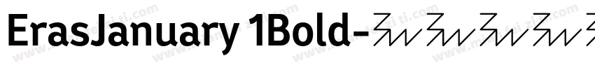 ErasJanuary 1Bold字体转换